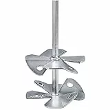Berg Scheibenrührquirl Sr 120 | Ø 120 mm, 600 mm Länge | Hex 10 | Profi-Mischer für Wandfarben, Dispersionsfarben, Kleber & Leim | Effizientes, spritzfreies Mischen mit Doppelflügel-Technologie