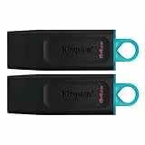 Kingston DataTraveler Exodia DTX/64GB-2P USB-Stick 3.2 Gen 1 - mit Schutzkappe und Schlüsselring in mehreren Farben