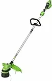 Greenworks Akku-Rasentrimmer 48V(2x24V) 33cm ohne Akku und Ladegerät, 2mm Faden, Hi/Low-Modus, Stoßgeführte Schneidkopfvorrichtung GD24X2LT