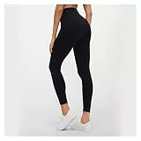 YGLONG Yoga Hose Frauen Yoga Leggings Keine Vordere Naht Butterfrau Weiche Workout Leggins Hose für Turnhalle Sport Fitness Leggings Damen Sport (Color : Black, Size : XS)