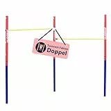 HUDORA Turnreck Fabian Standard/Pro - einfache/doppelte Turnstange für Kinder & Erwachsene - 4-Fach höhenverstellbare Gymnastikstange - belastbare Outdoor-Fitnessstange für bis zu 100kg