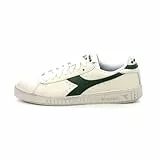 Diadora Unisex Game L Low Waxed Sneaker, Weiß/Grün, 43 EU