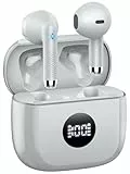 Jxrev Wireless Earbuds, Bluetooth 5.4 Kopfhörer Deep Stereo In Ear Ohrhörer mit ENC Noise Cancelling Mikrofone, 40H Wiedergabe Ohrstöpsel mit Mini-Hülle, IP7 Wasserdichtes Headset mit LED D