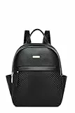 Miss Lulu Rucksack Damen klein Cityrucksack Wasserdichte mini Rucksacktasche Casual Daypack Tasche für Arbeit Studium Reisen Einkauf
