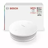Bosch Smart Home Rauchwarnmelder II, Smarter Rauchmelder mit Sirene & App-Alarm, vernetzter Brandschutz im ganzen Zuhause, Apple Home kompatibel, einfache Montage, Controller II erforderlich