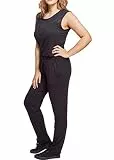 Urban Classics Damen Dames Tech Mesh Long Jumpsuit, Schwarz (Black 7), L EU