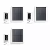 Ring Außenkamera Solar (Stick Up Cam) | Überwachungskamera aussen mit Solarpanel, 1080p-HD-Video, WLAN, witterungsbeständig, geeignet für Haus & Grundstück | 3 Kameras