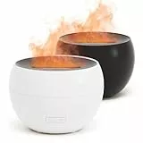 SALKING Aroma Diffuser Flammeneffekt, Aromatherapie Diffusor für ätherische Öle, Raumbefeuchter Elektrisch Duftlampe, Warmes Licht Diffusor Luftbefeuchter für Baby, Zuhause Büro oder Yoga(2Pack)