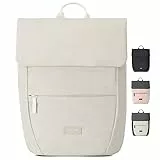 LARKSON Rucksack Damen Klein Beige - Ronja - Moderner Tagesrucksack mit Laptopfach für Uni Business City - 10L - Nachhaltig - Wasserabweisend