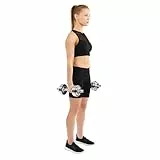 Sunny Health & Fitness Verstellbares 15-kg-Hantelset mit Tragetasche, platzsparend, Krafttraining, rutschfester Stahlgriff, Fitness im Heim-Fitnessstudio - NO. 014
