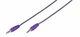 Vivanco PBVV35CPURPLE Klinkenkabel (1m, 3,5 mm) lila