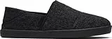 TOMS Herren Camden Slipper, Schwarzer gemütlicher Twill, 42.5 EU
