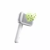 PiddiPet IonBrush - Ionen Tierhaarbürste elektrisch - Fellbürste gegen Verfilzungen & Unterwolle für Hunde & Katzen - reduziert statische Aufladung & lose Haare - sanft, selbstreinigend, hautschonend