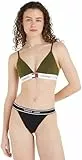 Tommy Jeans Damen Triangel BH Padded Stretch, Grün (Drab Olive Green), 3XL