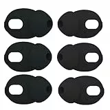 Wiki VALLEY 3 Paar Ohrstöpsel für Airpods 4, Silikon, Schwarz