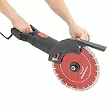 Elektrische Betonsäge Steinschneider Nassschneider mit 2 Sägeblätter 12 Zoll Kreissäge Steintrennsäge 3000W Max. Schnitttiefe: 110mm (Schwarz)