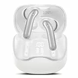 Bluetooth Kopfhörer mit Hybride Aktive Geräuschunterdrückung, In Ear Kopfhörer Kabellos Bluetooth 5.4, 6Mic, 49Std. Wiedergabe, kraftvoller Bass, 8 EQ-Modi, APP-Steuerung, kabelloses Laden, Multipoint