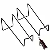 Holibanna Weinflaschenhalter 2 Stück Kompakter Metall Weinregal Ständer Schwarz Für Arbeitsplatte Und Bar - Multifunktionaler Weinhalter Für Zuhause Restaurant Und Geschenk