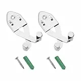 The Lord of the Tools 2 Stück Metallhaken zur Wandmontage, verstellbar, universeller Schwert-Haken, 7,7 x 3,5 cm, verstellbar, 8,5 cm, geeignet für Mehrzweckhaken in Schwertern, Badezimmer, Silber