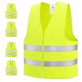 Brovamo Warnwesten Auto-Warnwesten Auto 5er-Warnweste Auto-Warnweste alle Größen-Warnweste Kinder-Warnweste Auto-Sicherheitswesten (5)