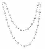 W WIDMANN MILANO Party Fashion 51949 - Discokugel Kette, Halskette, Accessoire, Retro, Disco, Karneval, Mottoparty