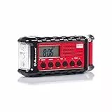 Midland ER300 multifunktionales Emergency Kurbel-Radio, Powerbank, AM/FM-Funkempfänger, Dynamo-Taschenlampe, wiederaufladbare Akkus, USB-Kabel, C1173