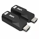 Steetek HDMI Extender über Ethernet 120m/394ft, 1080P@60Hz HDMI Extender Adapte Übertragung über Cat5e/6/7/8 Netzwerkkabel, unterstützt EDID, Plug-and-Play, keine Latenz und verlustfreie Komprimierung