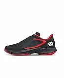 Wilson Hurakn Lite Herren Padel-Schuhe, Stilvolles Design, Atmungsaktiver Komfort, Energetische Unterstützung, Zuverlässiger Grip, Farbe: Schwarz/Infrarot/Weiß, Größe: 9 1/2