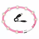 Karlie Visio Light LED Schlauchhalsband L: 20 - 70 cm pink