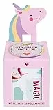 folia 27102 - Stickerrolle UNICORN, Sticker Set mit 352 Aufklebern, 4 m lang mit verschiedenen selbstklebenden Motiven