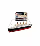 Sluban Klemmbausteine Sluban SL95337, Großer Bausatz (1012 Teile) [M38-B0577], Spielset, Klemmbausteine, Schifffahrt, mit Spielfigur, Titanic, Mehrfarbig