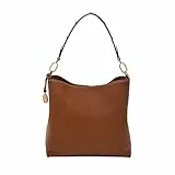 Fossil Damen Bucket Jessie Umhängetasche, Mittelbraun, Größe L