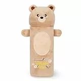 LEGAMI - Super weiches Federmäppchen, Motiv Teddy Bear, weiches Federmäppchen, Karton zum Ausmalen, 100% Polyester, Super Soft Pencil Case, Schwarz