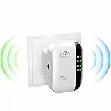 WLAN Verstärker, WLAN Repeater mit 300 Mbps, 2,4GHz WiFi Repeater mit LAN Anschluss, WiFi Extender Booster mit Router/Access Point Modus, Internet Verstärker bis zu 5000 sq.ft und Allen W LAN Geräten