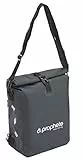 Prophete Fahrradtasche, Seitenpacktasche, wasserdichte Seitenpacktasche mit Rucksackfunktion, reflektierende Elemente, inklusive Tragegurt, schwarz, 2-in-1 Fahrradtasche