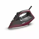 Tefal FV2846 Express Steam Dampfbügeleisen, 2400 W, 40 g/Min. Dampfmengenregulierung, 180 g/Min. Dampfstoß, Antitropf-Funktion gegen Flecken auf der Wäsche, 270 ml Wassertank, Schwarz/Weinrot