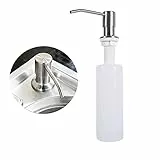 TOPINCN Seifenspender, 300 ml, Edelstahl, Pumpe, Seifenflasche, Weiß