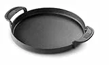 Weber Plancha Gusseisen für Gourmet BBQ System - gleichmäßige Hitze, für Fisch, Gemüse und Pfannengerichte – Schwarz (7421)