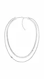 Tommy Hilfiger Jewelry Doppelte Ketten-Halskette für Damen aus Edelstahl - 2780979