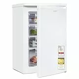 Exquisit Gefrierschrank | 91 l Nutzinhalt, Energieeffizienzklasse E, 40 dB(A) | kompakte Bauform, 4-Sterne-Gefrieren, manuelle Temperaturregelung, wechselbarer Türanschlag | GS512-040E weiss