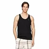 Tommy Hilfiger Herren 3er Pack Tank Tops Rundhalsausschnitt, Schwarz (Black/Black/Black), M