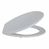 MSV WC-Sitz, Weiß, White, 46 x 37 x 1 cm