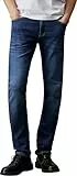 Calvin Klein Herren Jeans Hose Slim Fit, Blau (Denim Dark), 34W/32L