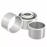 Lurch 10560 Ausstechringe-Set Edelstahl 6teilig zum Ausstechen, Drapieren & Portionieren