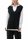 s.Oliver BLACK LABEL Damen 2118296 Strickpullunder, Schwarz, S EU