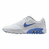 Nike Air Max 90 G Golfschuhe (HV9305-100, White/Royal Pulse), Weiß/Royal Pulse, 40.5 EU