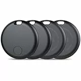 Air Tracker Tags 4er Pack Schlüsselfinder, Air Tracker Tag Kompatibel mit Apple Wo ist? APP (Nur iOS), Koffer Tracker für Taschen/Gepäck/Key, Batterielebensdauer EIN Jahr, IP67 wasserdicht (4er Pack)