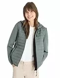 Cecil Jacke mit Strukturmix und Kapuze kelp green XL