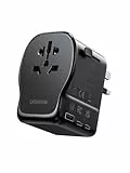 UGREEN 65W Reiseadapter Weltweit mit USB-C - Universal Adapter für über 200 Länder mit 4-in-1 Steckern (EU/UK/US/AU),4 Ports, Kompakt und Sicher - Ideal für Geschäftsreisen und Urlaub