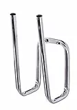 Alberts 802226 Stiefelhalter | abgewinkelt, für ein Paar Stiefel | galvanisch blau verzinkt | Stahlrohr Ø12 mm | Halterhöhe 200 mm